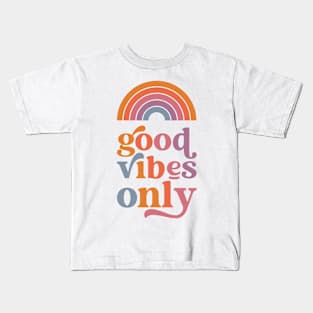 Good Vibes Only Design Kids T-Shirt